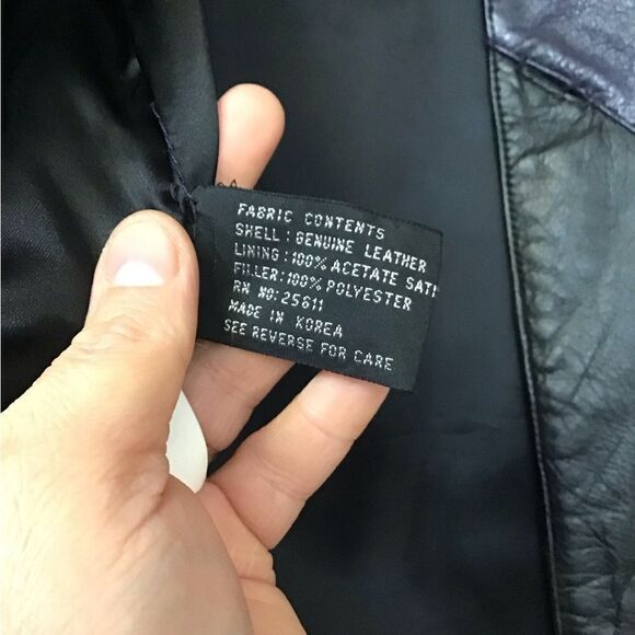 Avanti Ladies black/green leather coat - Picture 3 of 6